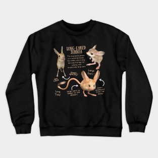 Animal Facts - Long-eared Jerboa Crewneck Sweatshirt